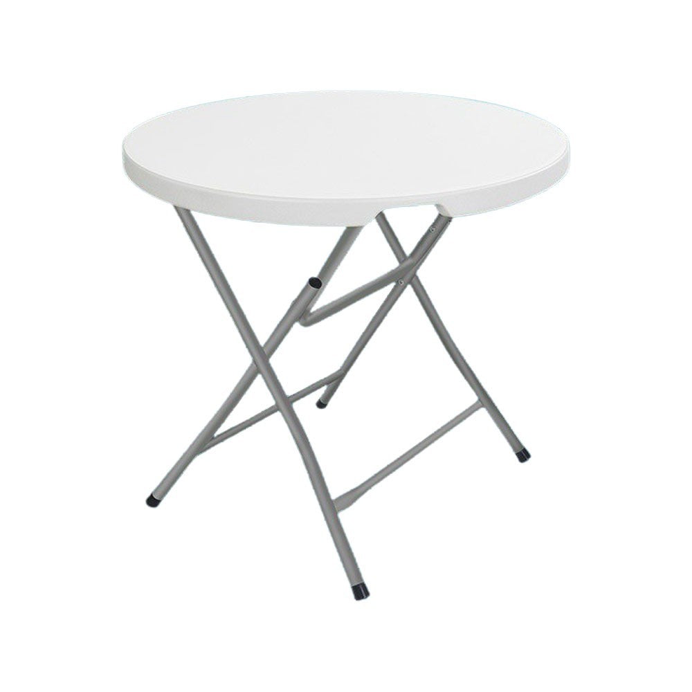 White Round Folding Table