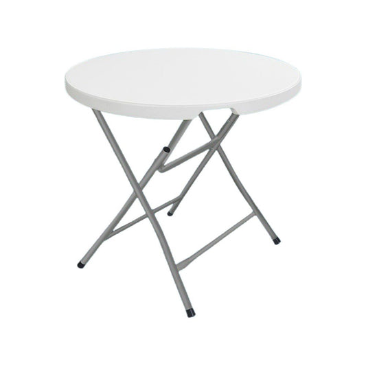 White Round Folding Table